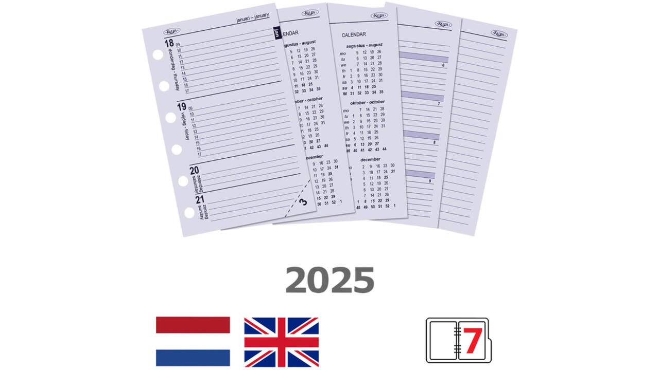Agendavulling 2026 Kalpa Pocket 7dagen/2pagina's