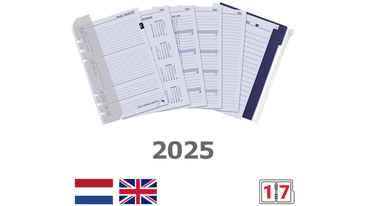 Agendavulling 2026 Kalpa A5 jaardoos 7dagen/2pagina's