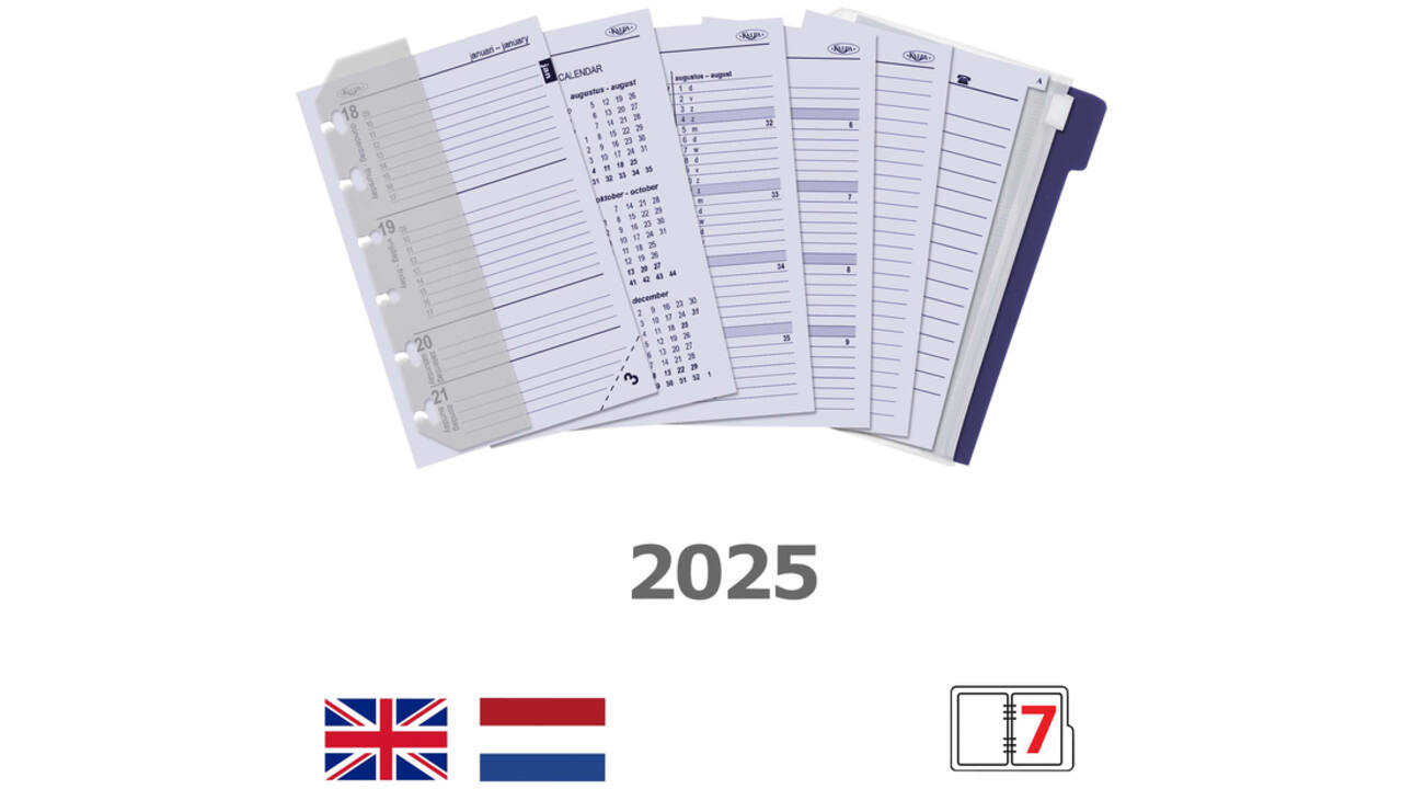 Agendavulling 2026 Kalpa Pocket jaardoos 7dagen/2pagina'