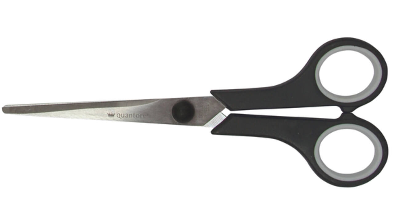 Schaar Quantore 170mm soft grip zwart