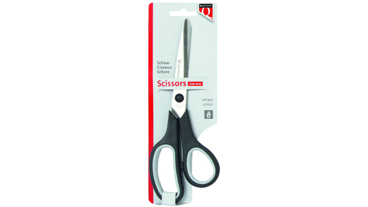 Schaar Quantore 210mm soft grip zwart