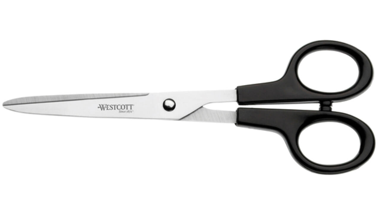 Kantoorschaar Westcott 171mm met kunststof grip rvs