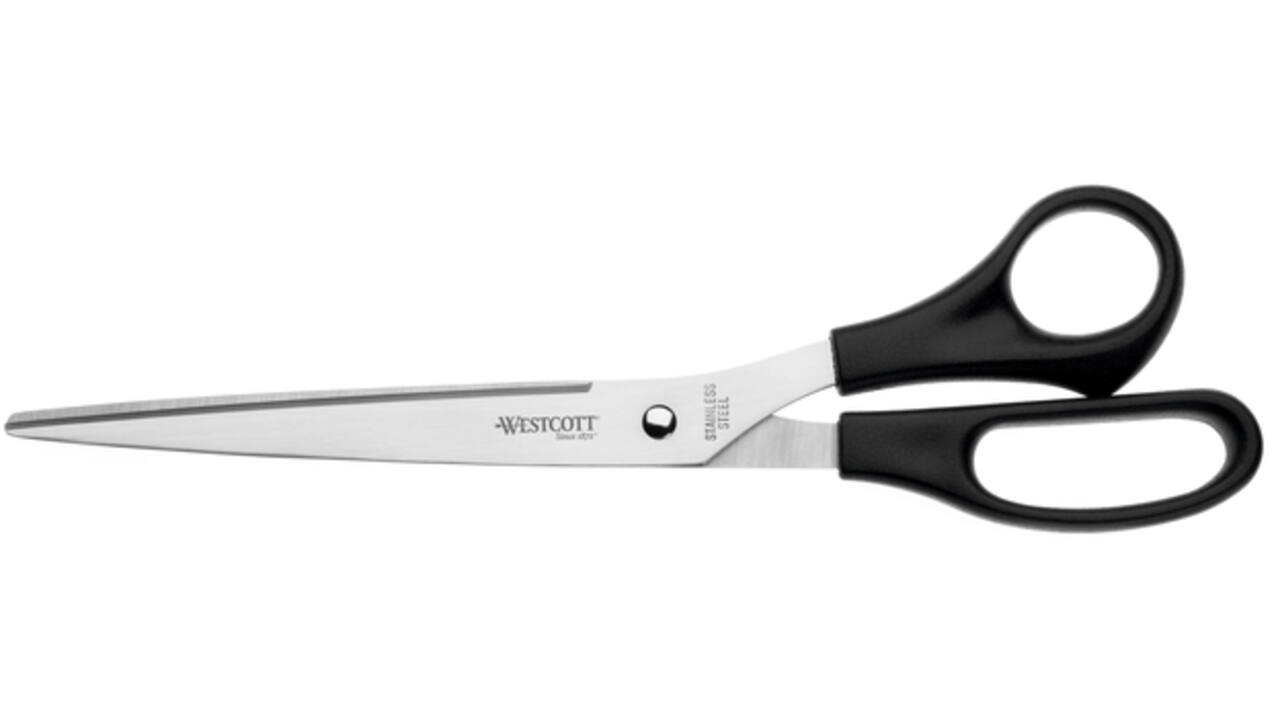 Kantoorschaar Westcott 260mm met kunststof grip rvs