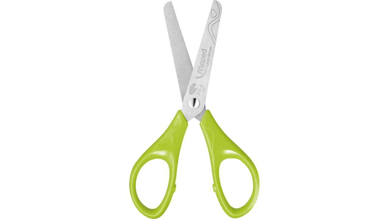 Schaar Maped Essentials 13cm links display á 10 stuks assorti