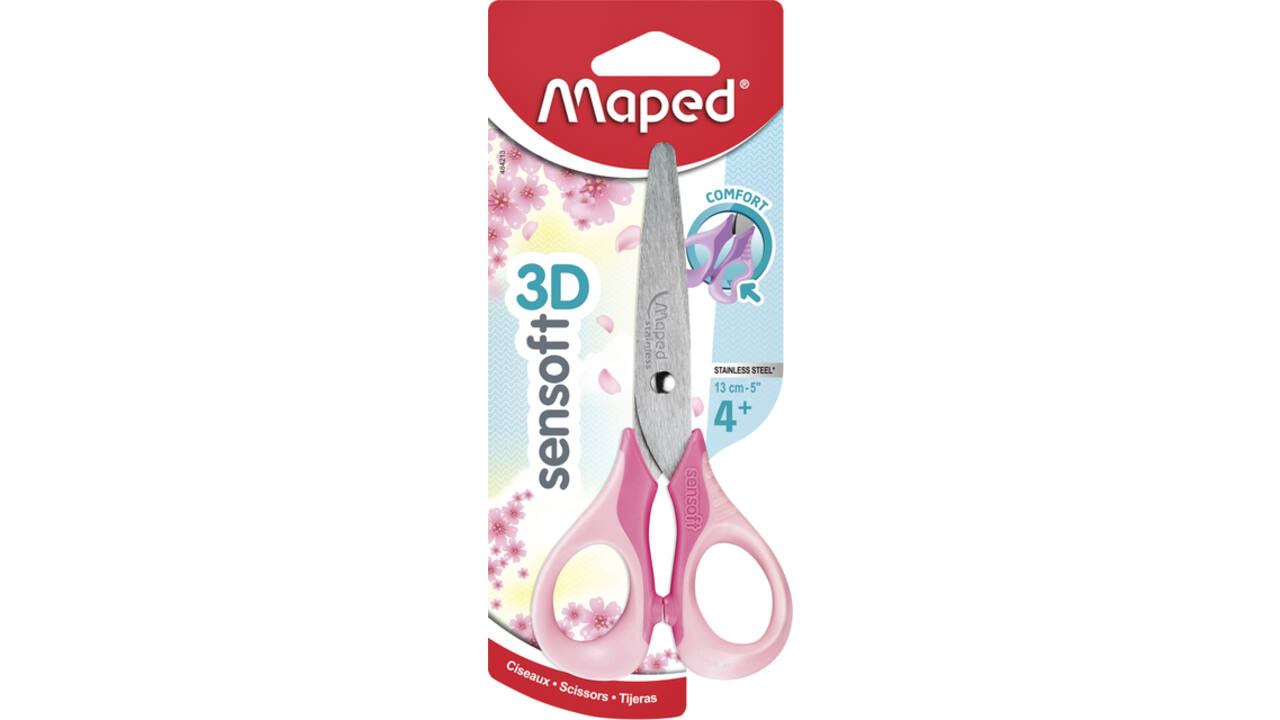 Schaar Maped Sensoft 13cm pastel assorti