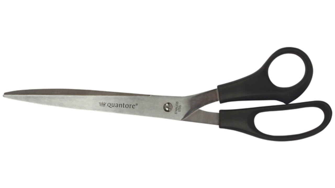 Schaar Quantore 250mm +plastic handvat zwart