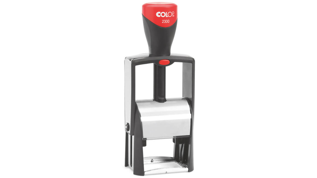 Tekststempel Colop 2300 personaliseerbaar 7regels 44x29mm