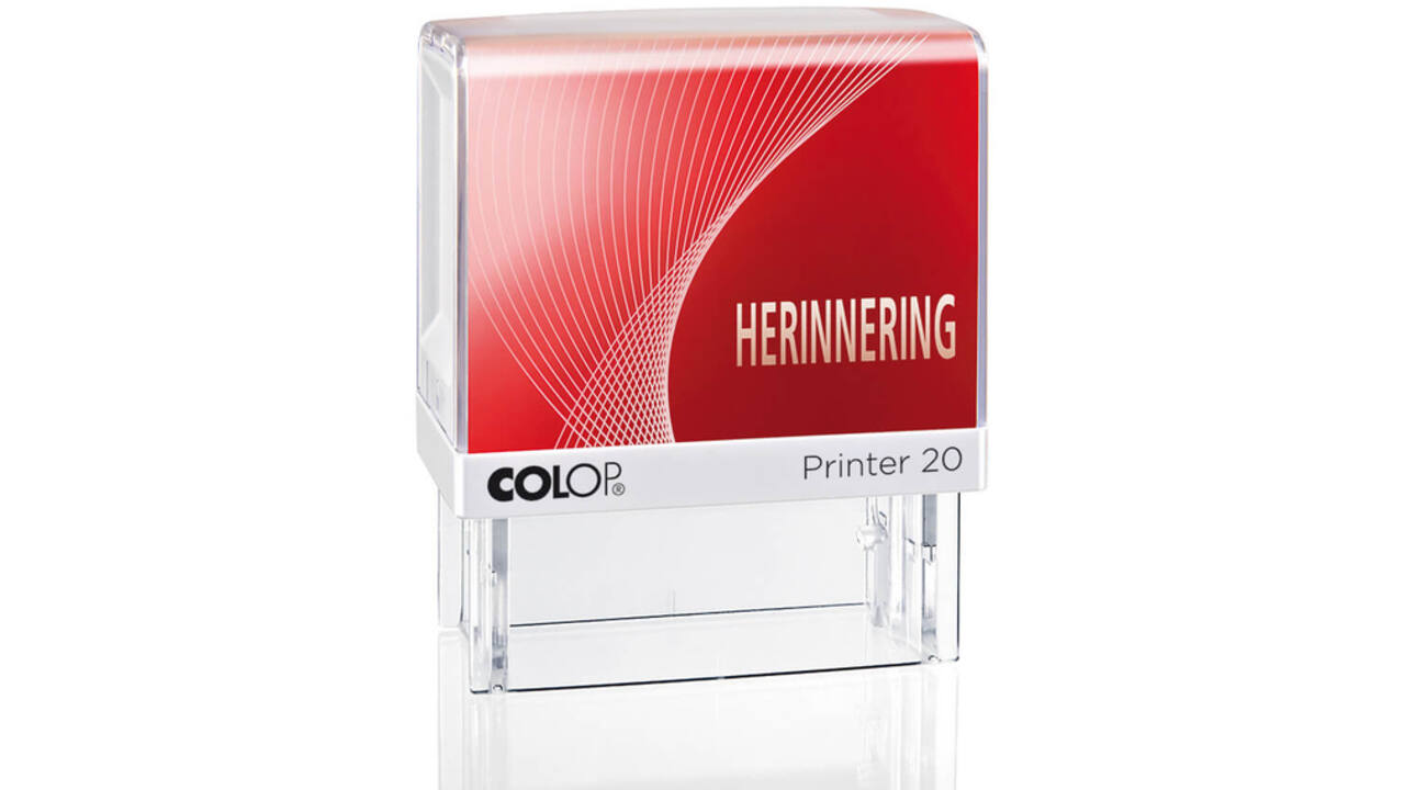 Woordstempel Colop Printer 20 herinnering rood
