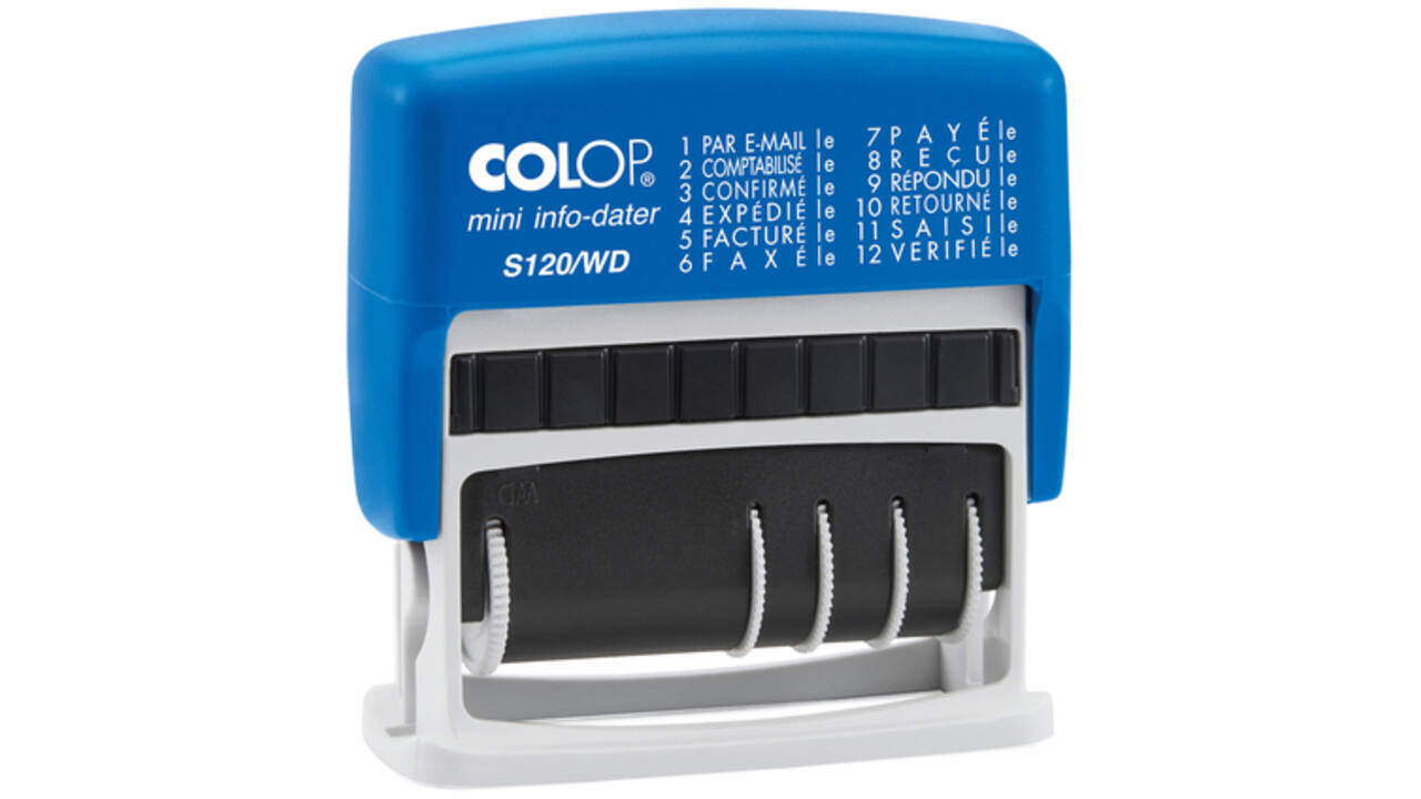 Woord-datumstempel Colop S120 mini-info dater 4mm frans