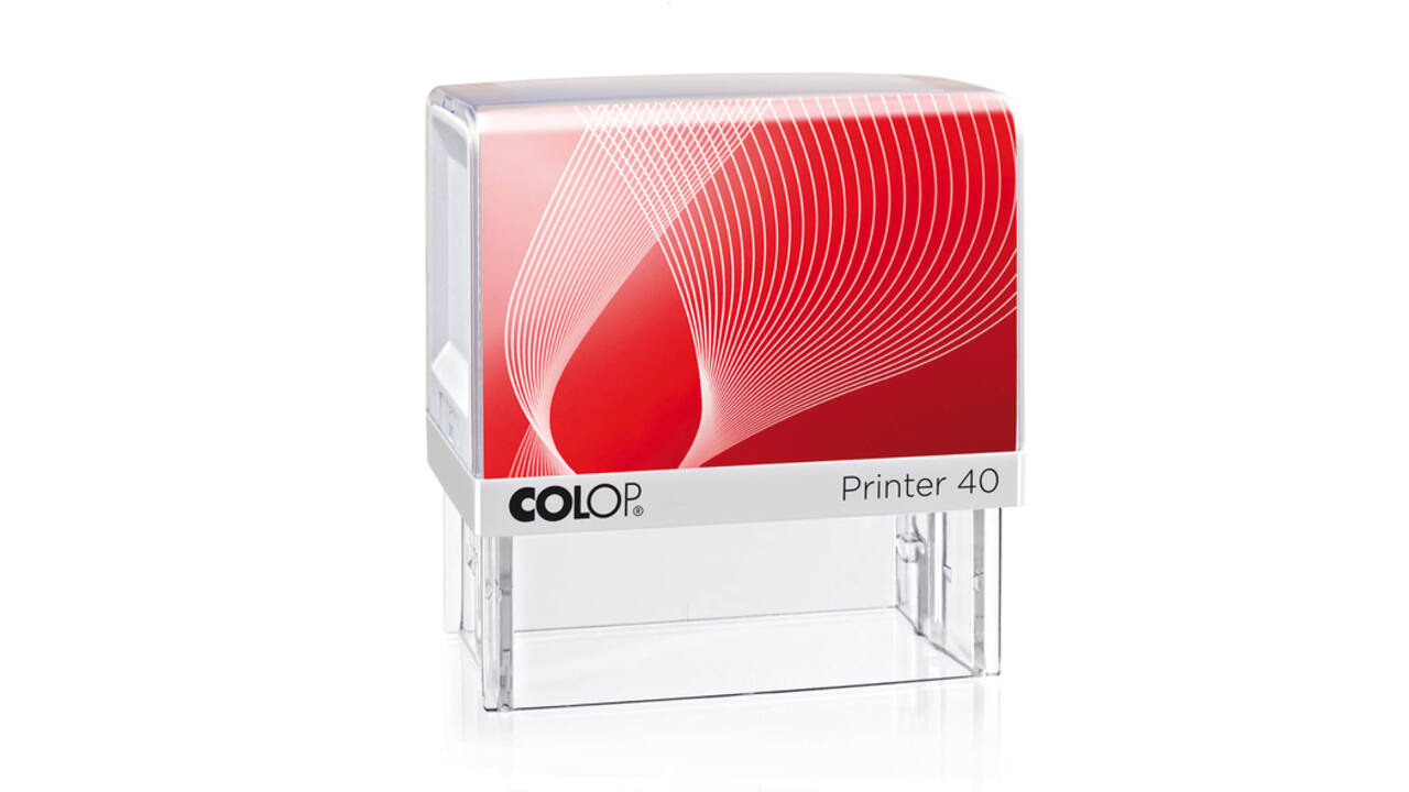 Tekststempel Colop Printer 40 personaliseerbaar 6regels 59x23mm