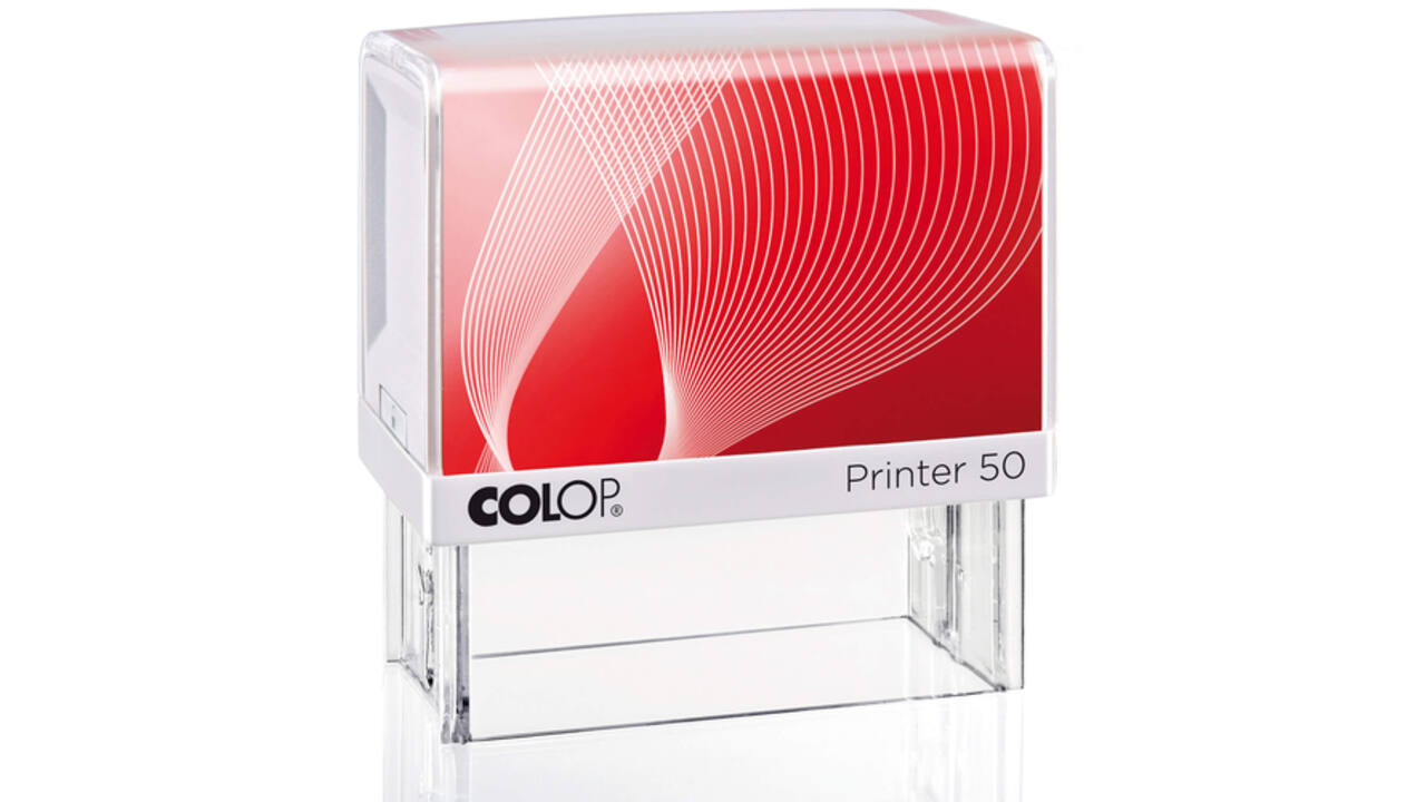 Tekststempel Colop Printer 50 personaliseerbaar 7regels 69x30mm