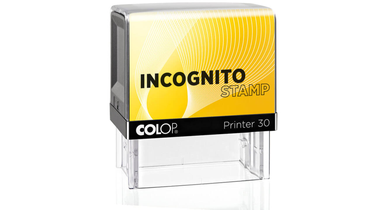 Tekststempel Colop 30 lncognito