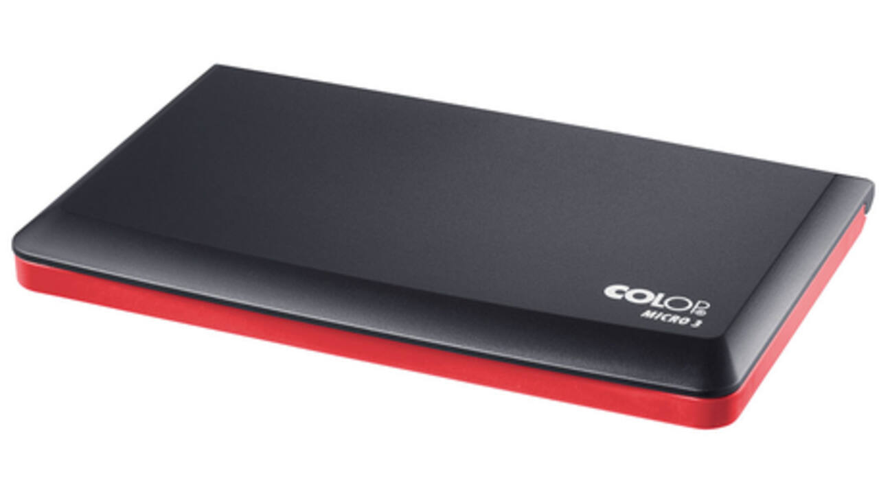 Stempelkussen Colop micro 3 16x9cm rood