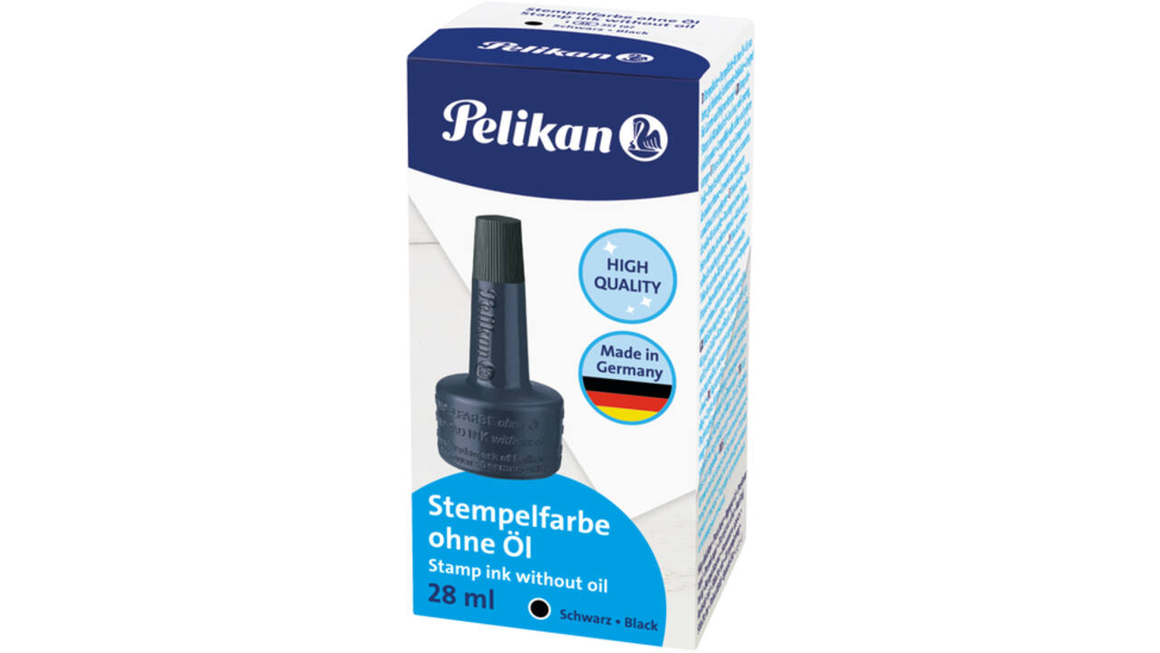 Stempelinkt Pelikan flacon 28ml zwart