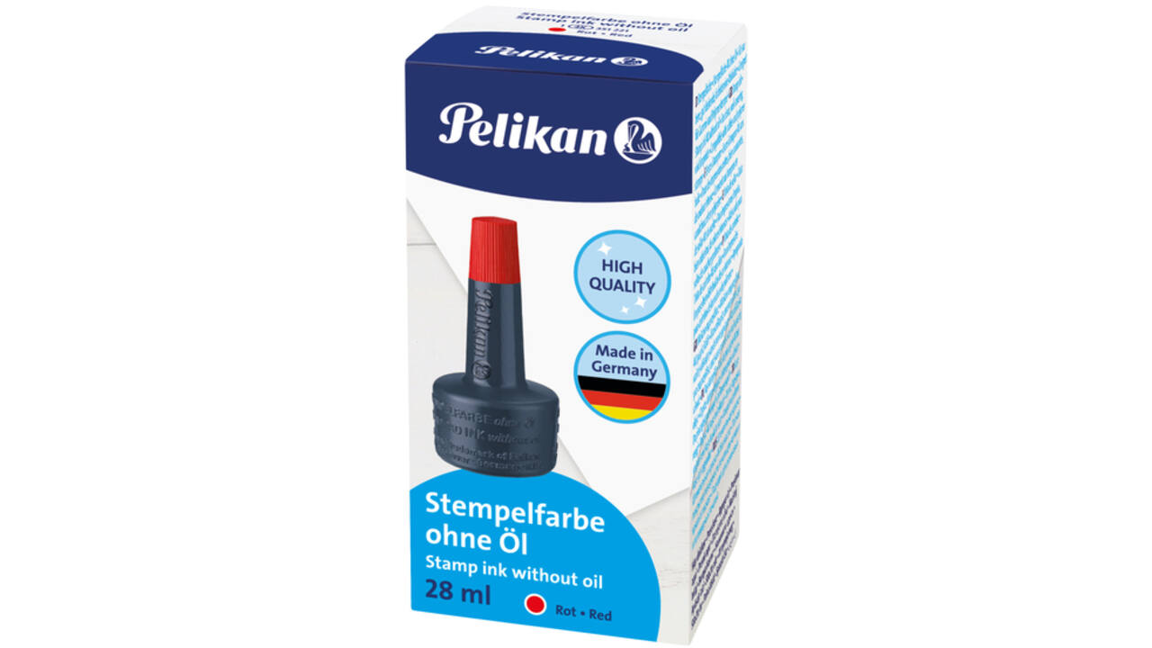 Stempelinkt Pelikan flacon 28ml rood