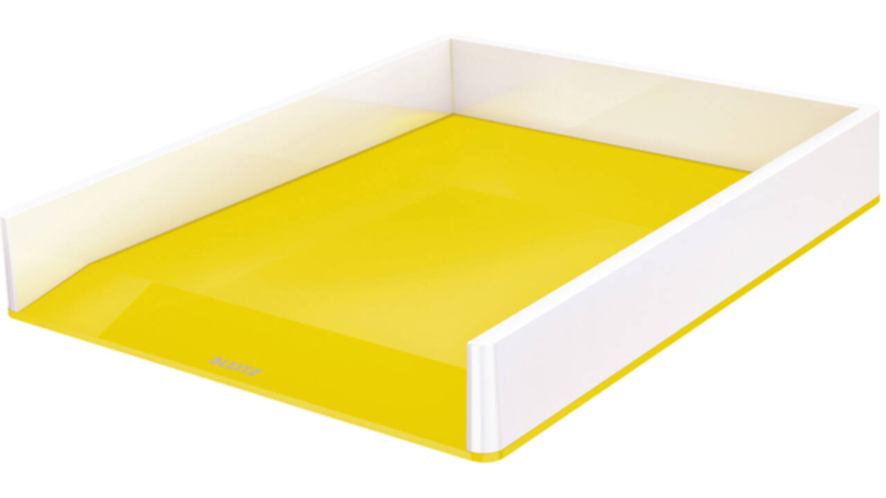 Brievenbak Leitz WOW A4 wit/geel