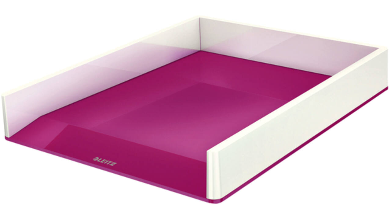 Brievenbak Leitz WOW wit/roze