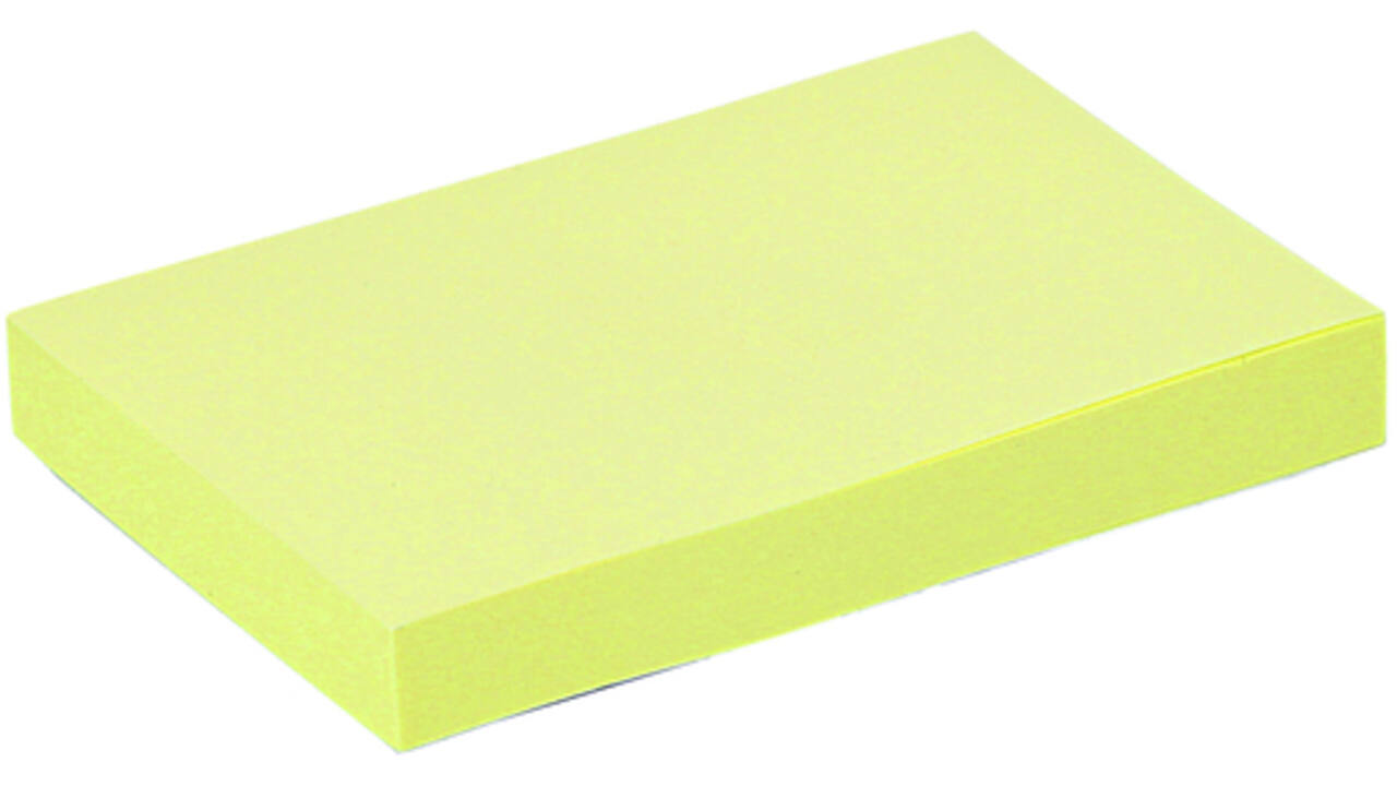 Memoblok Quantore 51x76mm geel