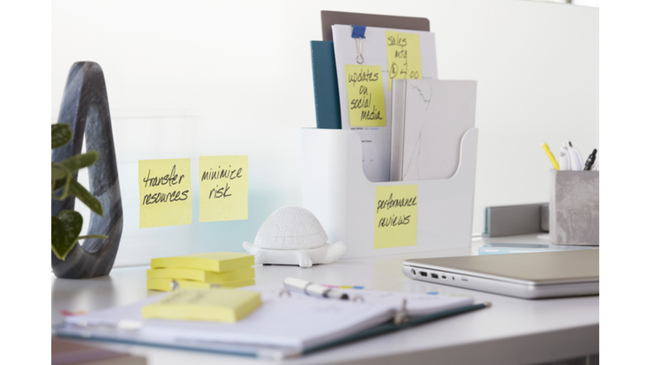 Memoblokdispenser Pro tbv Post-it Z-Notes 76x76mm incl notes transparant zwart