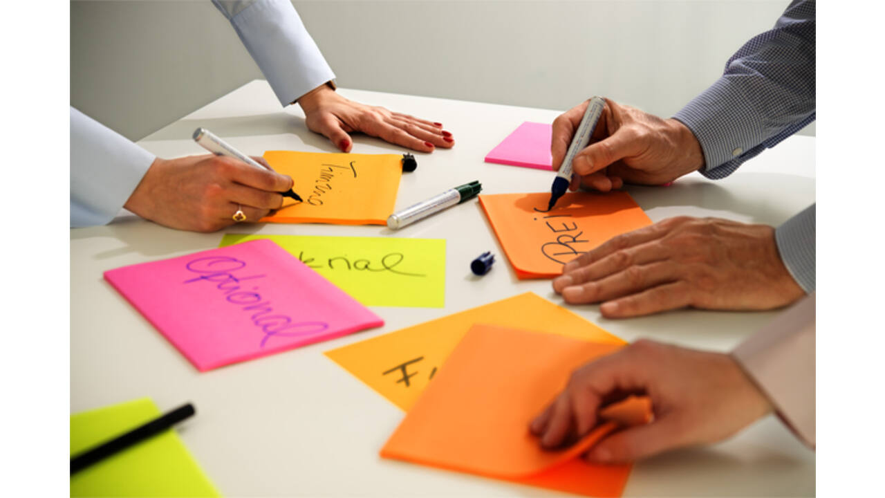 Memoblok Post-it 6845 Super Sticky 203x152mm assorti