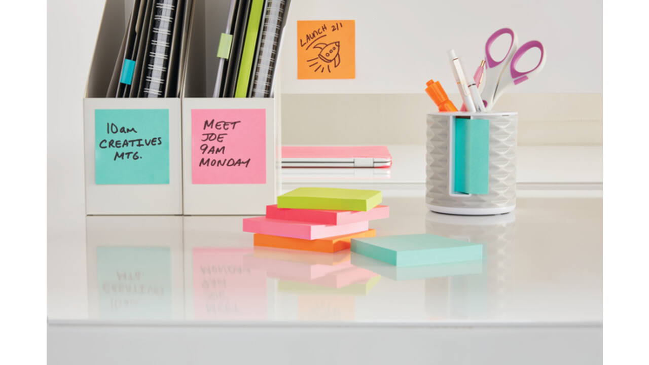 Memoblok Post-it 2028 76x76mm kubus pastel groen