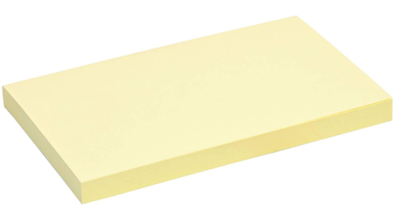 Memoblok Quantore 76x127mm geel