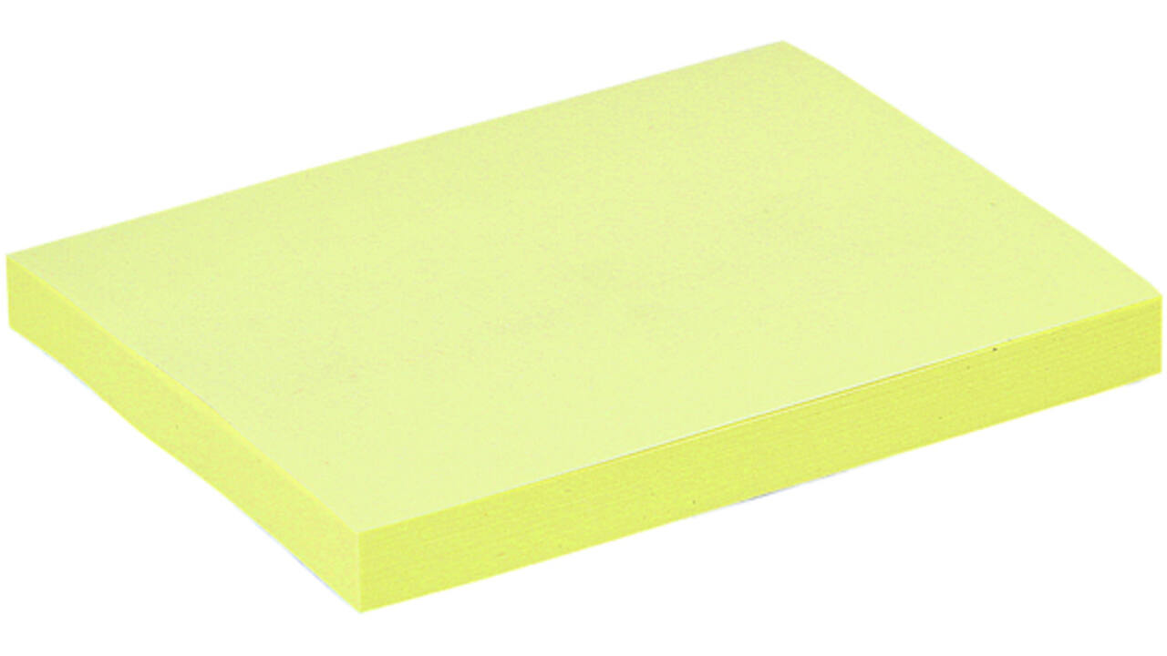 Memoblok Quantore 76x101mm geel