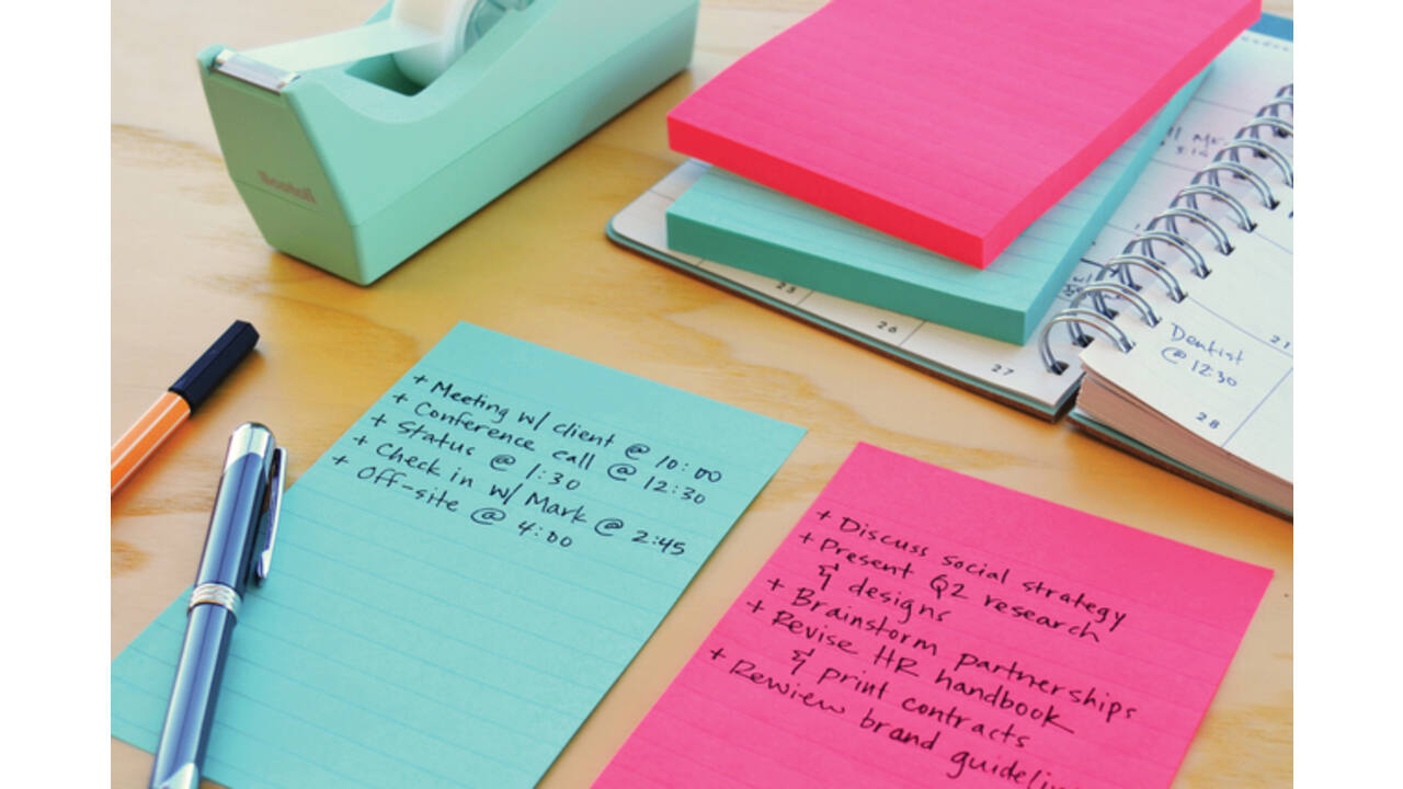 Memoblok Post-it 4690 Super Sticky 101x152mm Miami