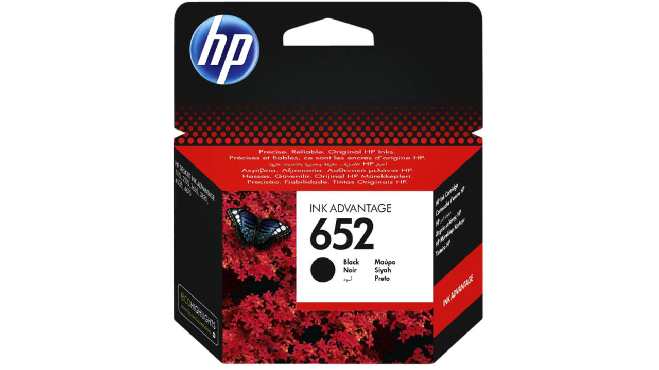 Inktcartridge HP F6V25AE 652 zwart