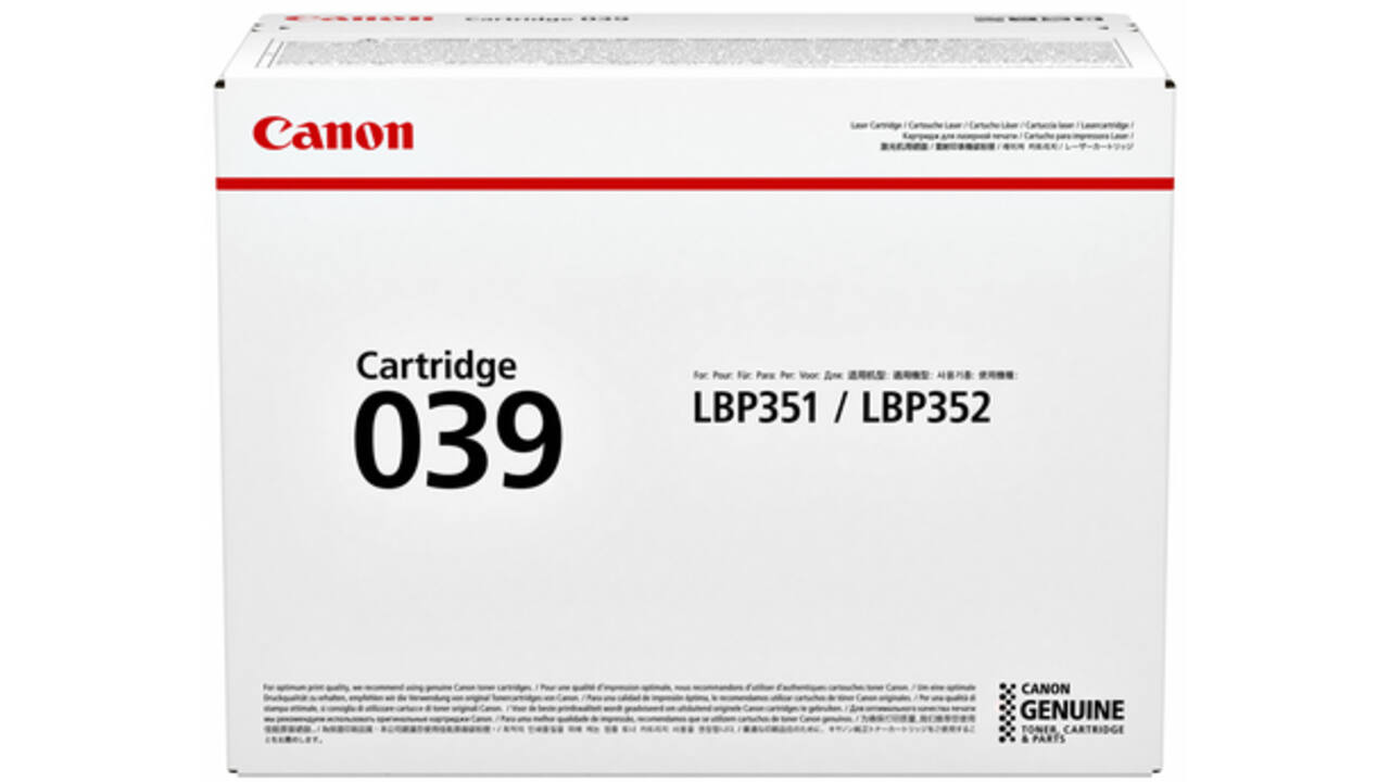Tonercartridge Canon 039 zwart