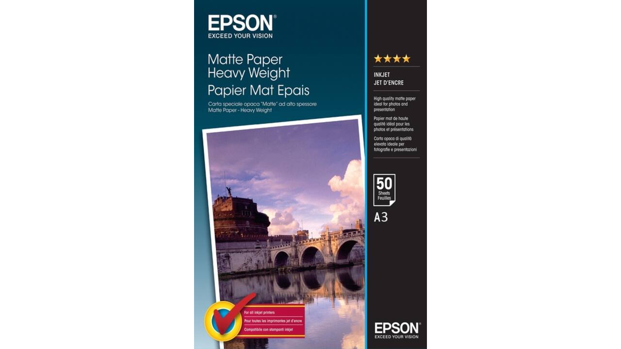 Inkjetpapier Epson S041261 A3 mat 1440DPI 50vel
