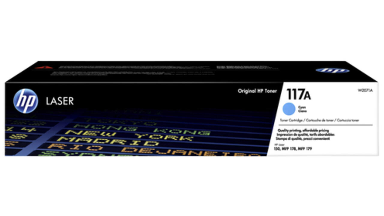 Tonercartridge HP W2071A 117A blauw