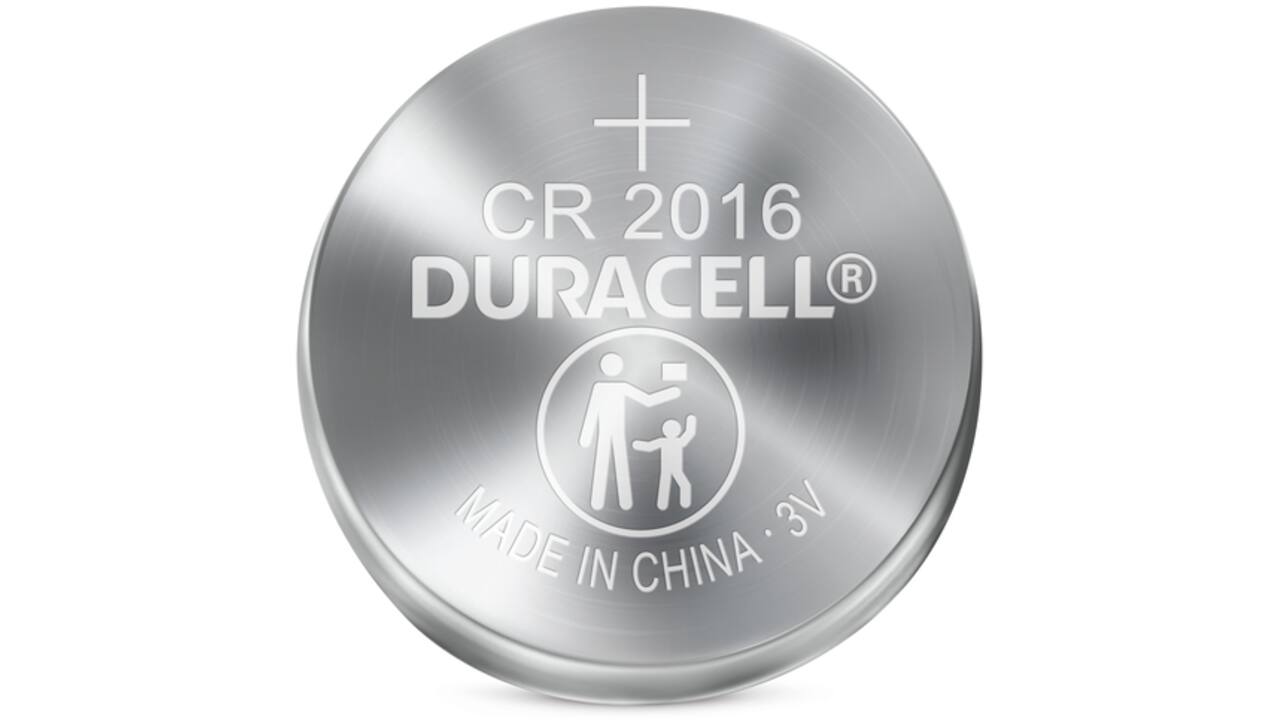 Batterij Duracell knoopcel 2xCR2016 lithium Ø20mm 3V-90mAh