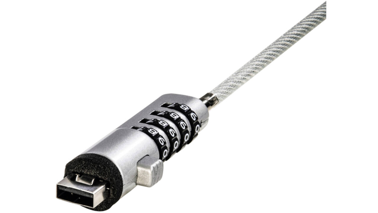Notebookslot Hama USB beveiliging met cijferslot