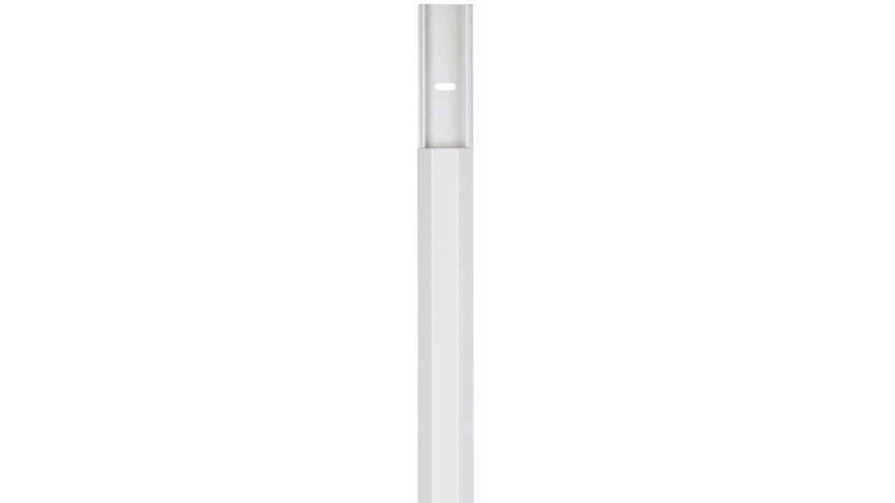 Kabelkanaal Hama hoekig 110/3,3/1,7 cm aluminium wit