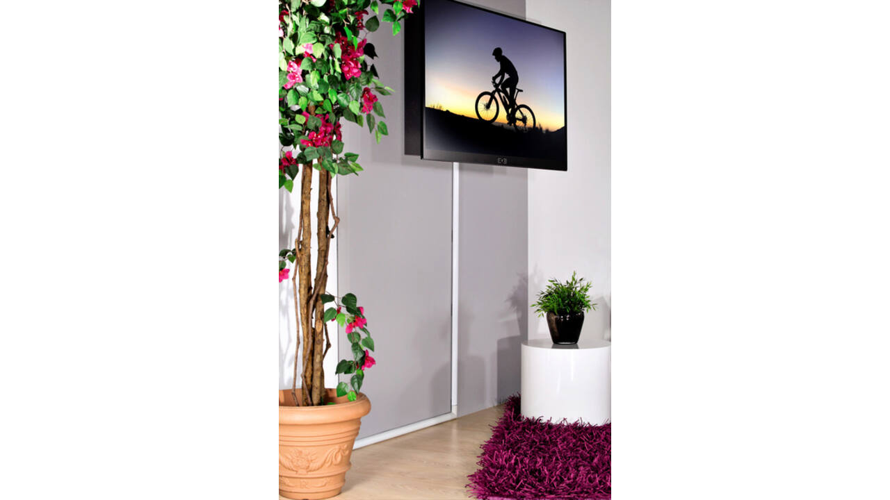 Kabelkanaal Hama halfrond 110/3,3/1,8 cm aluminium wit