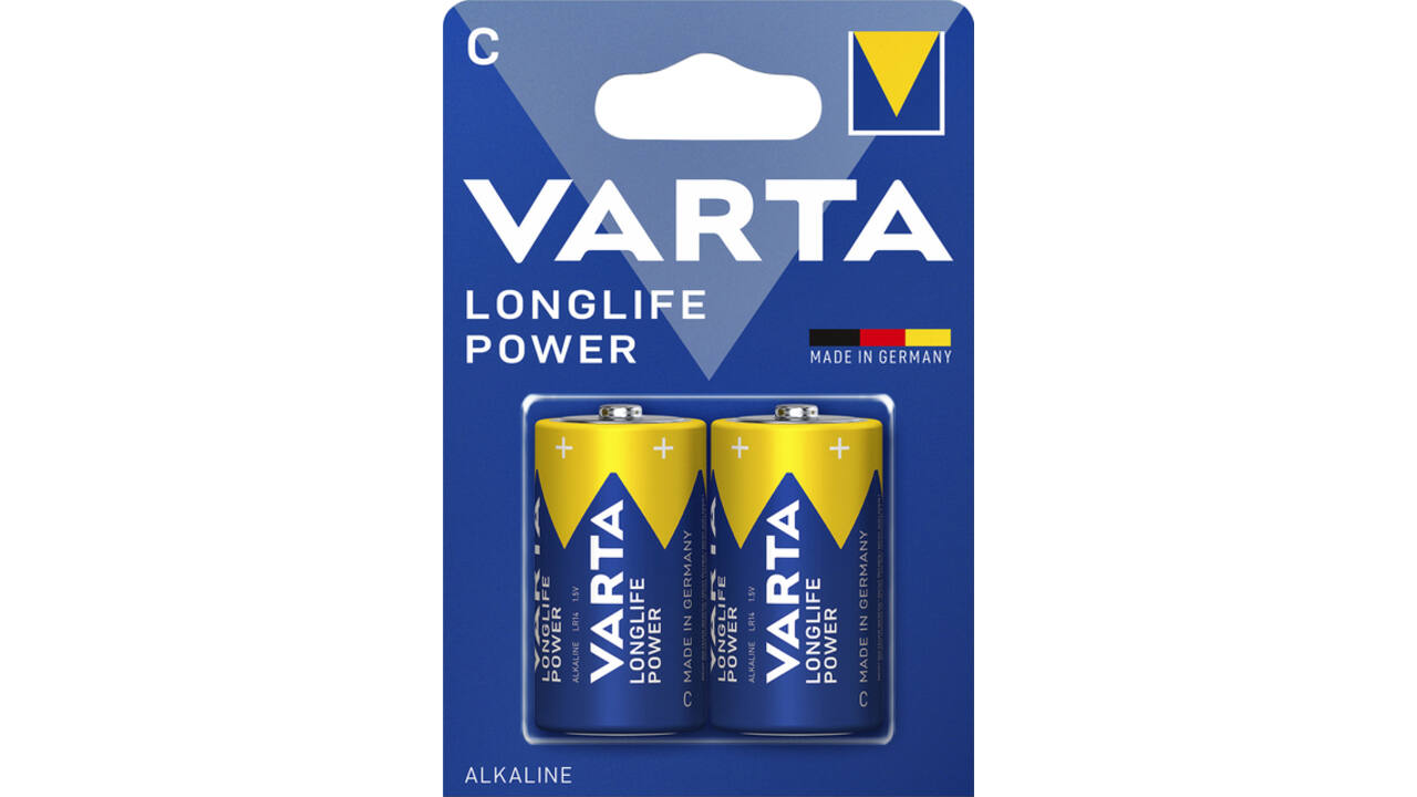 Batterij Varta Longlife Power 2xC