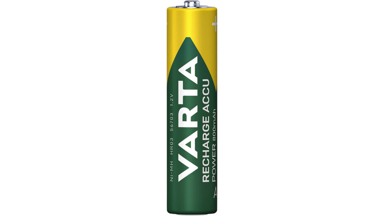 Batterij oplaadbaar Varta 4xAAA 800mAh ready2use