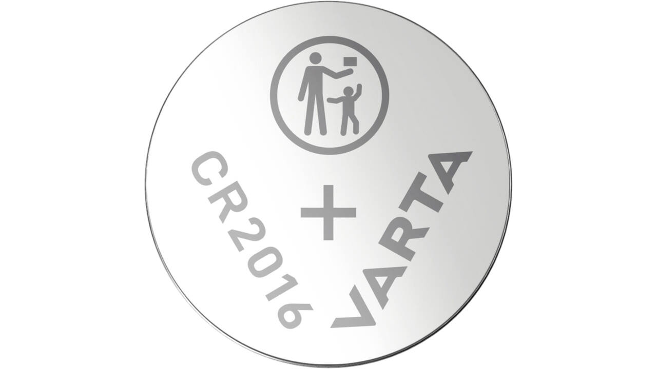 Batterij Varta knoopcel CR2016 lithium blister à 1stuk