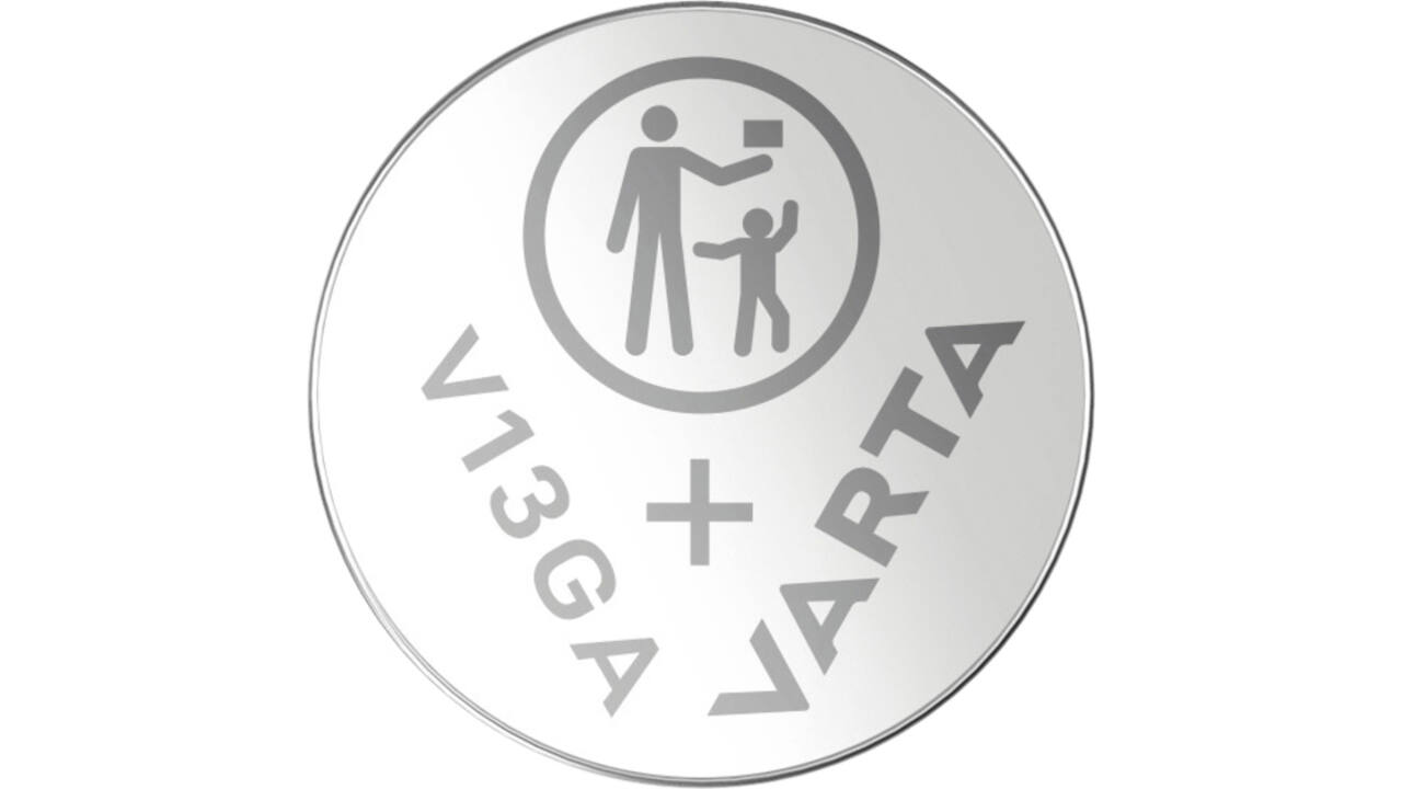 Batterij Varta knoopcel V13GA lithium blister à 1stuk