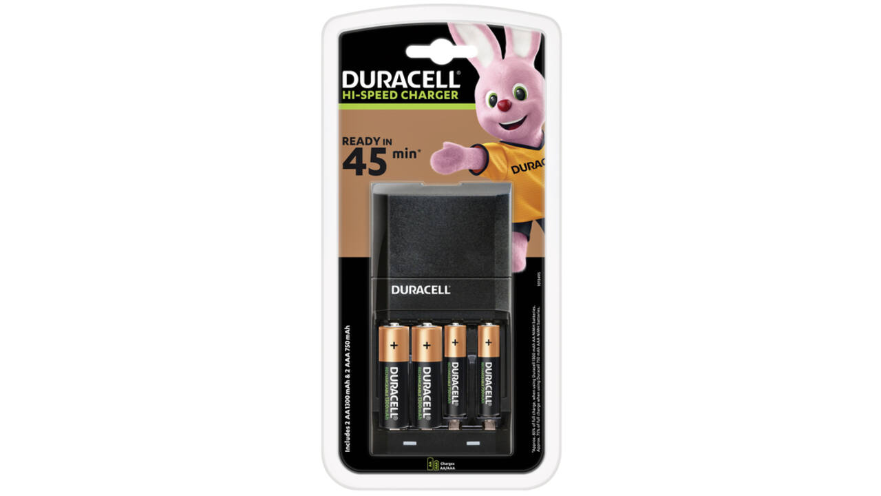 Batterij oplader Duracell CEF27 + 2xAA +2xAAA