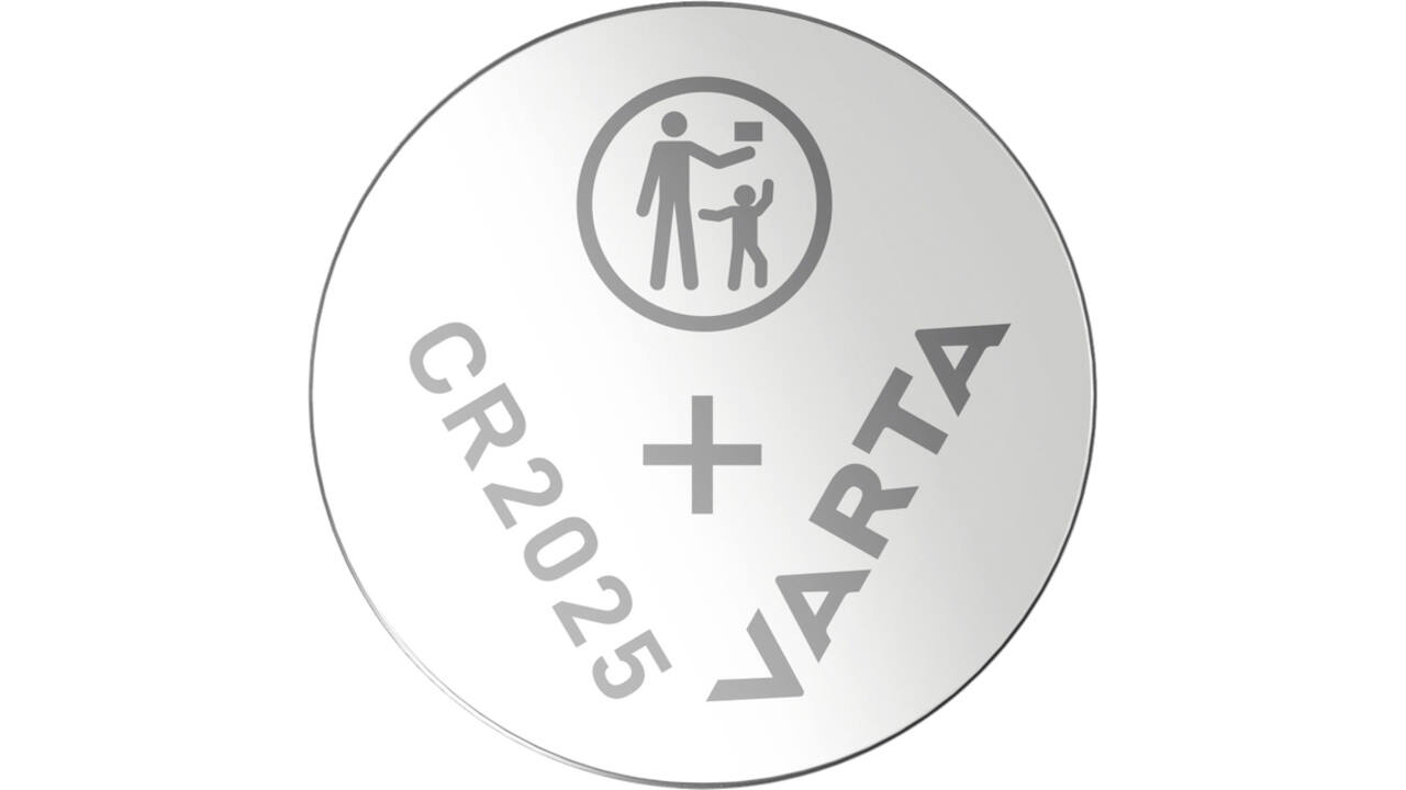 Batterij Varta knoopcel CR2025 lithium blister à 5stuk