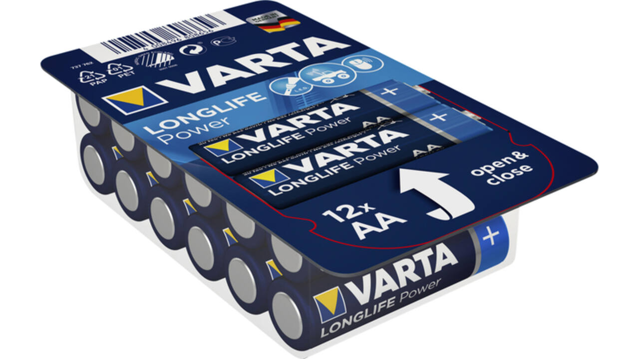 Batterij Varta Longlife Power big box 12xAA