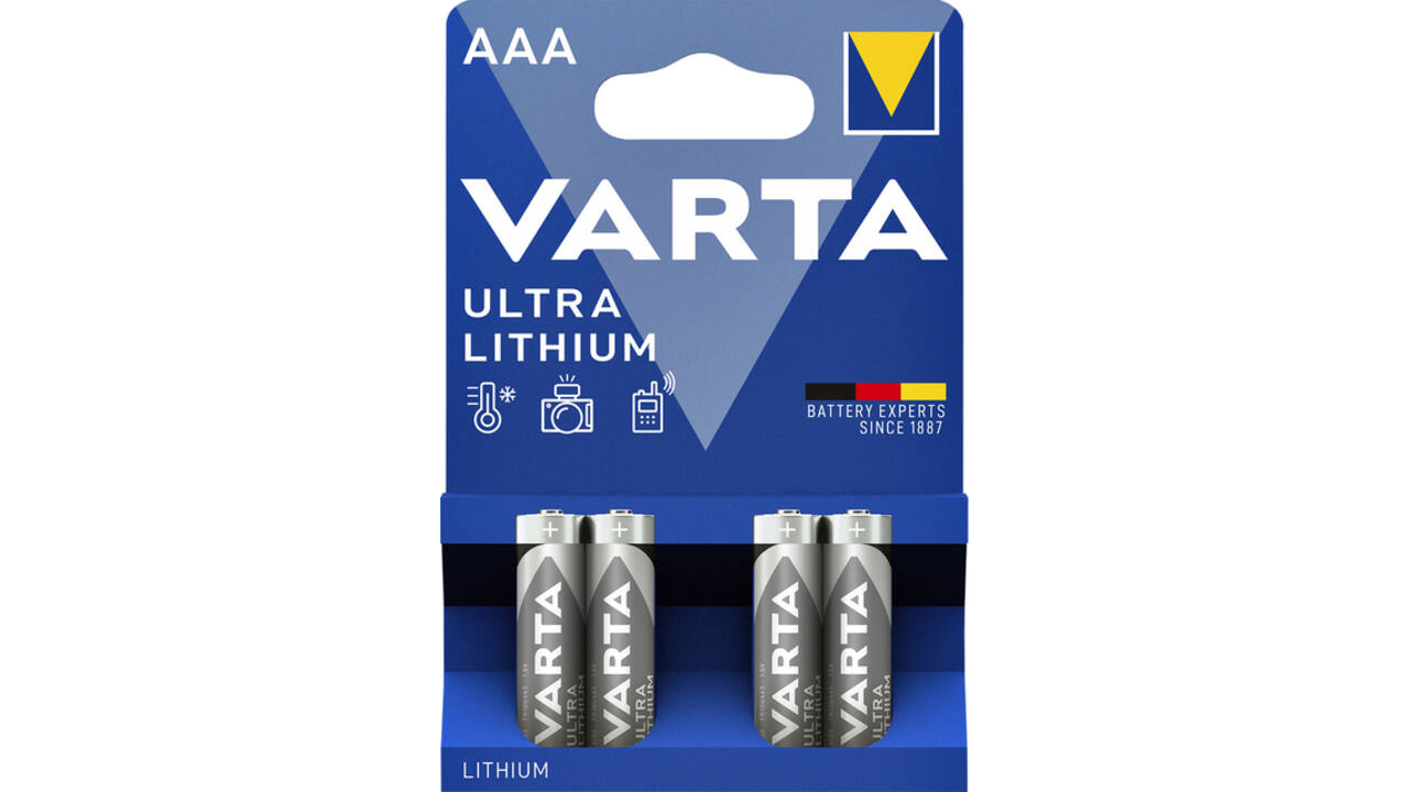 Batterij Varta Ultra lithium 4xAAA