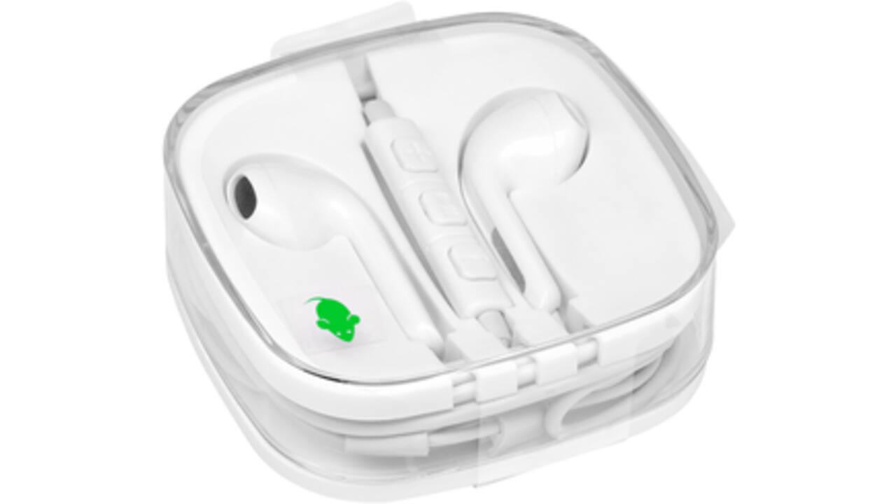 Oortelefoon Green Mouse met 3.5mm jack aansluiting