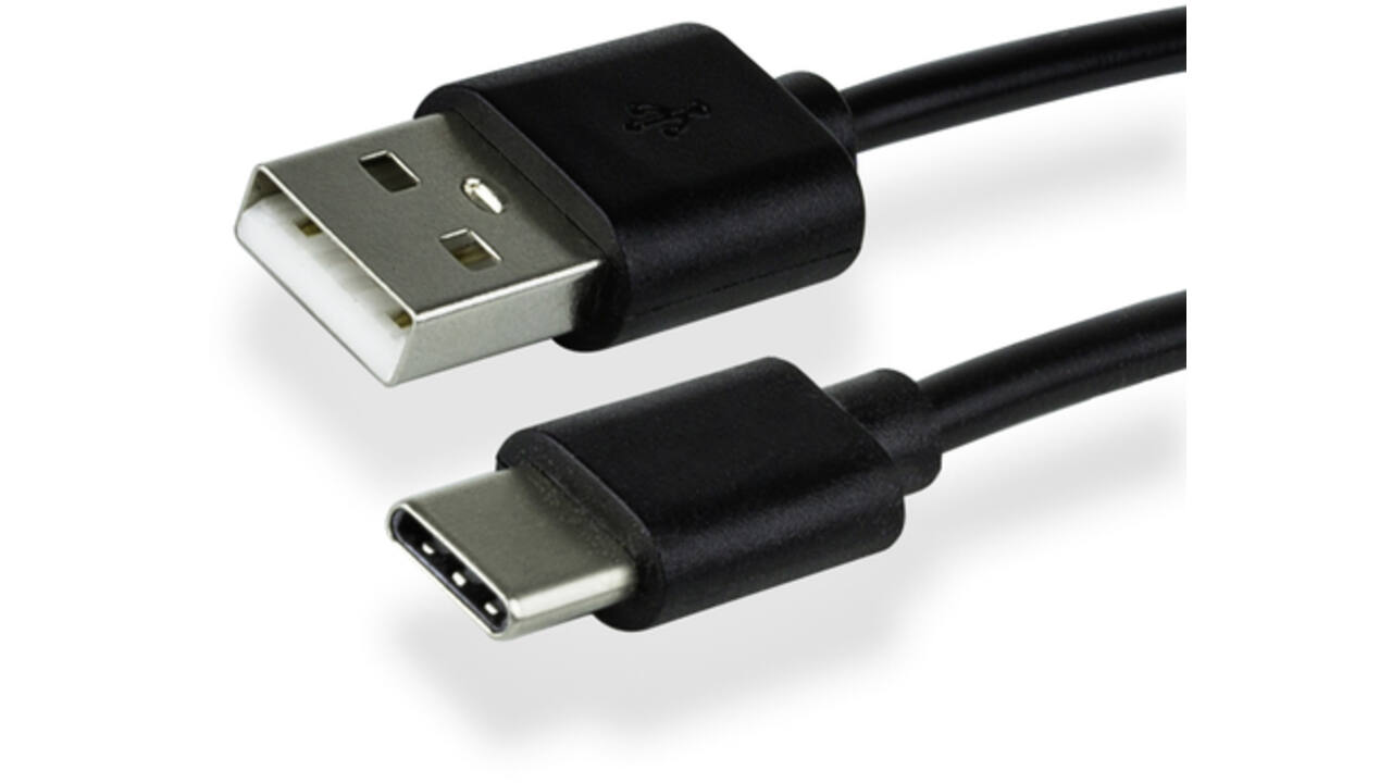 Kabel Green Mouse USB C-A 2.0 1 meter zwart