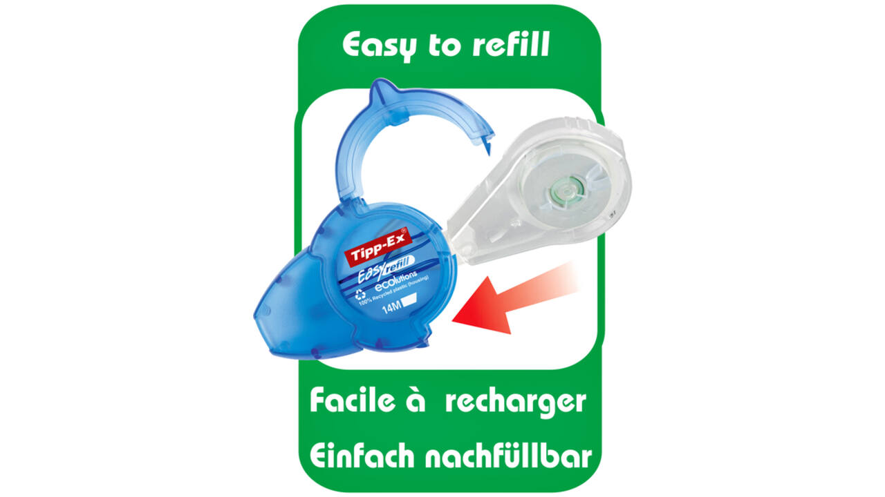 Correctieroller Tipp-ex easy refill ecolutions 5mmx14m