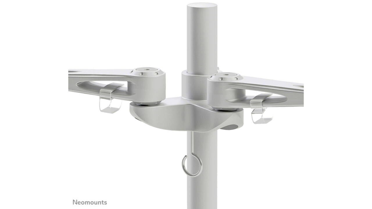 Monitorarm Neomounts D935D 2x10-27" met klem zilvergrijs