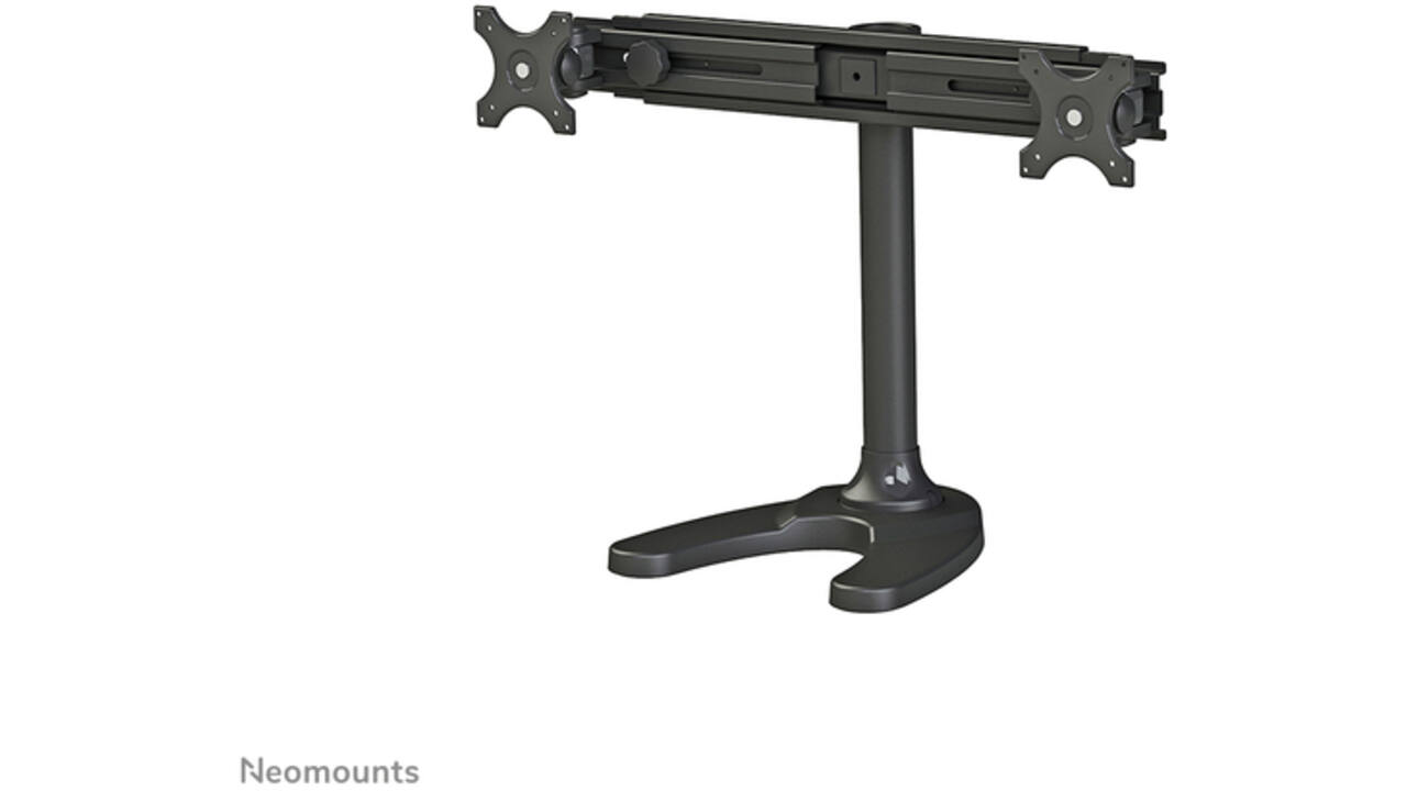 Monitorarm Neomounts D700DD 2x19-30" op voet zwart