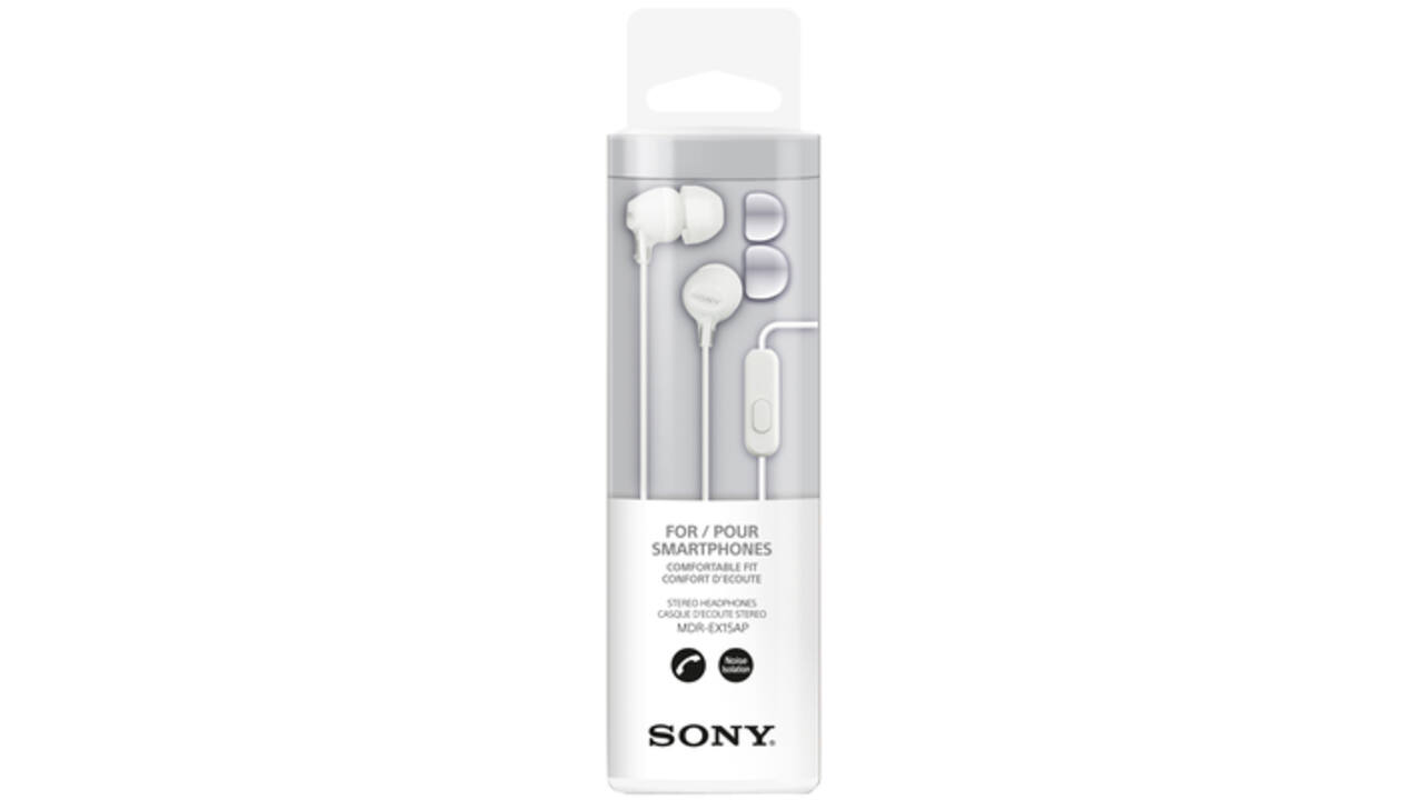 Oortelefoon Sony EX15AP basic wit